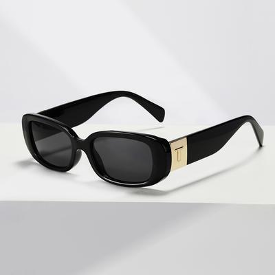 Letter Glasses Y2010-T Personality Trend Square Sunglasses Women Ins Xiaohongshu Recommended Sunglasses Men