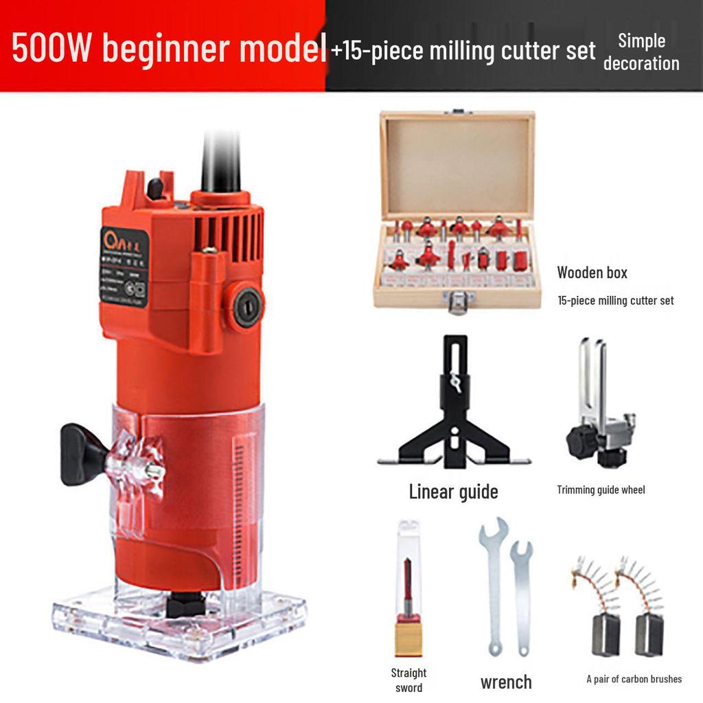 Industrial Grade Multifunctional Edge Trimmer Router for Woodworking and Engraving