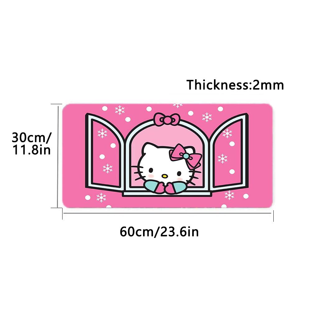 1Pc Hello Kitty Cute Chicks Garden Print Mouse Pad 2Mm Thick Rubber Base Perfect Bedroomofficegame Room Ideal Gift Computer Keyboard Enthusiasts Print