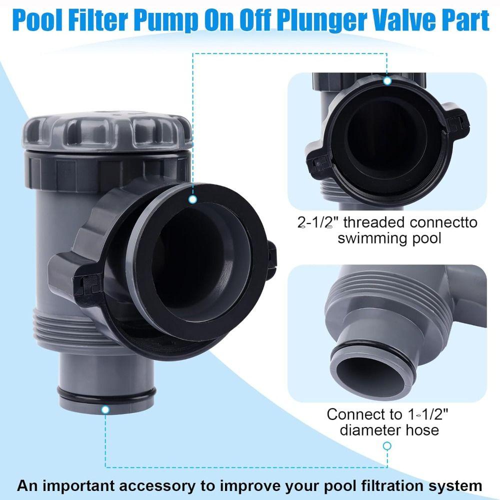 Plastic Pool Pump Plunger 38mm Pool Filter Valve New Plunger Valve