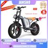 JANSNO X60 Electric Bike 1500W Dual Motor 48V23AH Hydraulic Braking Max Speed 45km/H NFC Key 20*4.0 Inch Off-road E Motorcycles