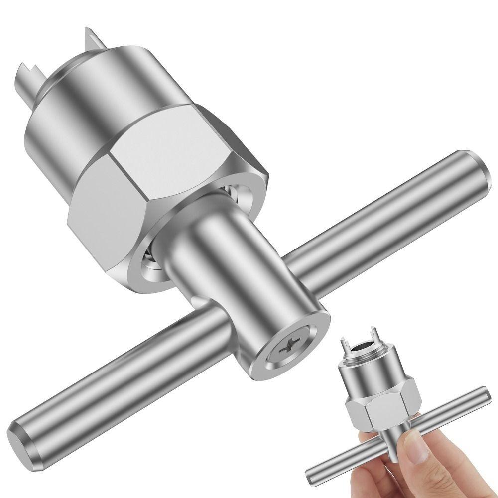 Lightweight Faucet Core Removal Tool Multifunctional Bathroom Spanner Wrench  For Home Repair Bolts