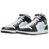 Air Jordan 1 Mid Green Glow Ανδρικά Αθλητικά Παπούτσια Μαύρο Λευκό DQ8426-103