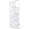 Etui do iPhone 14 Plus Guess Flower MagSafe Przezroczyste