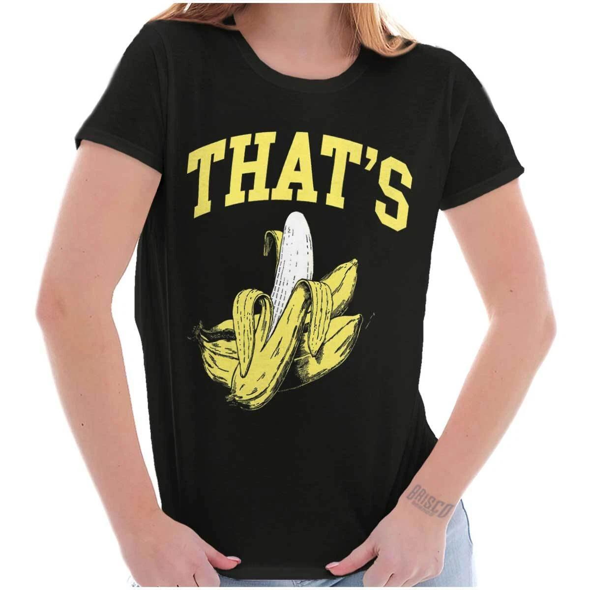 Funny Sarcastic Fruit Pun Thats Bananas Joke Graphic T Shirts for Women T-Shirts M