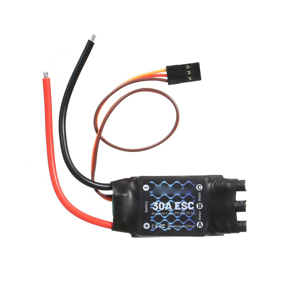 GTSKYTENRC 2 4S 30A Brushless ESC Motor Speed Controller Remote Control BEC ESC for Fixed Wing Aircraft 450 V2