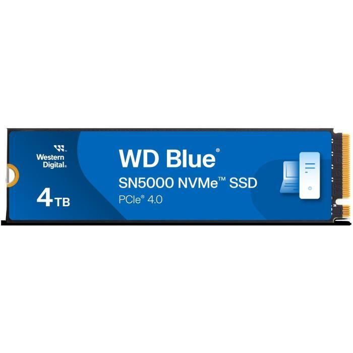 WESTERN DIGITAL - WDS400T4B0E - Disque dur SSD Interne - 4 To - WD Blue - SN5000 - NVMe