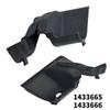 Osłona zawiasu maski przedniej do Ford Transit MK7 2006-2013 Czarny Plastik Lewa i Prawa Para OEM 1433665 1433666 Części Zewnętrzne Samochodu