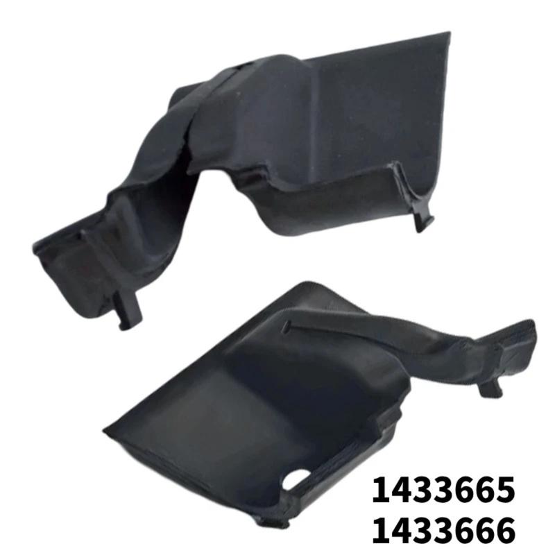 Front Bonnet Hinge Cover Trim For Ford Transit MK7 2006-2013 Black Plastic L&R Pair OEM 1433665 1433666 Car Exterior Parts