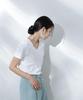 Nano Universe Sweat Size Anti-Soaked (R) Stain-Resistant V-Neck T-Shirt, Women's, Medium, 030, White, 669-5124301