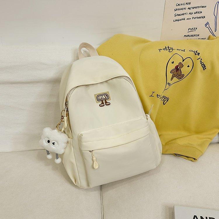 School bag cute INS style, fashionable, simple, lightweight, large capacity, versatile backpack, middle, high school, college student backpack