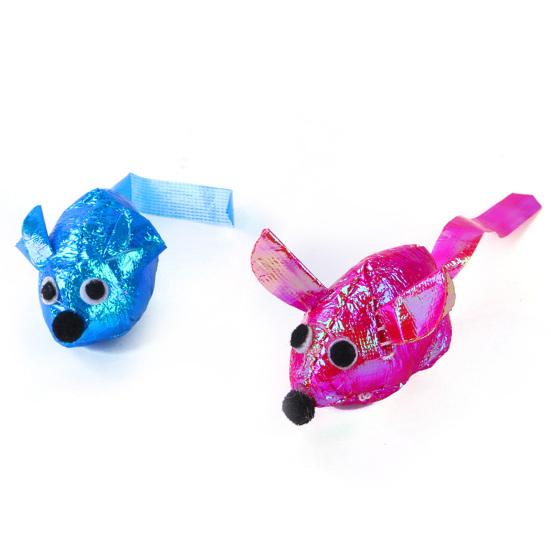 Yousheng Kitten Toy Colored Mice Shape Stress Relief Playing Toy with Catnip Cat Interactive Toy Pet