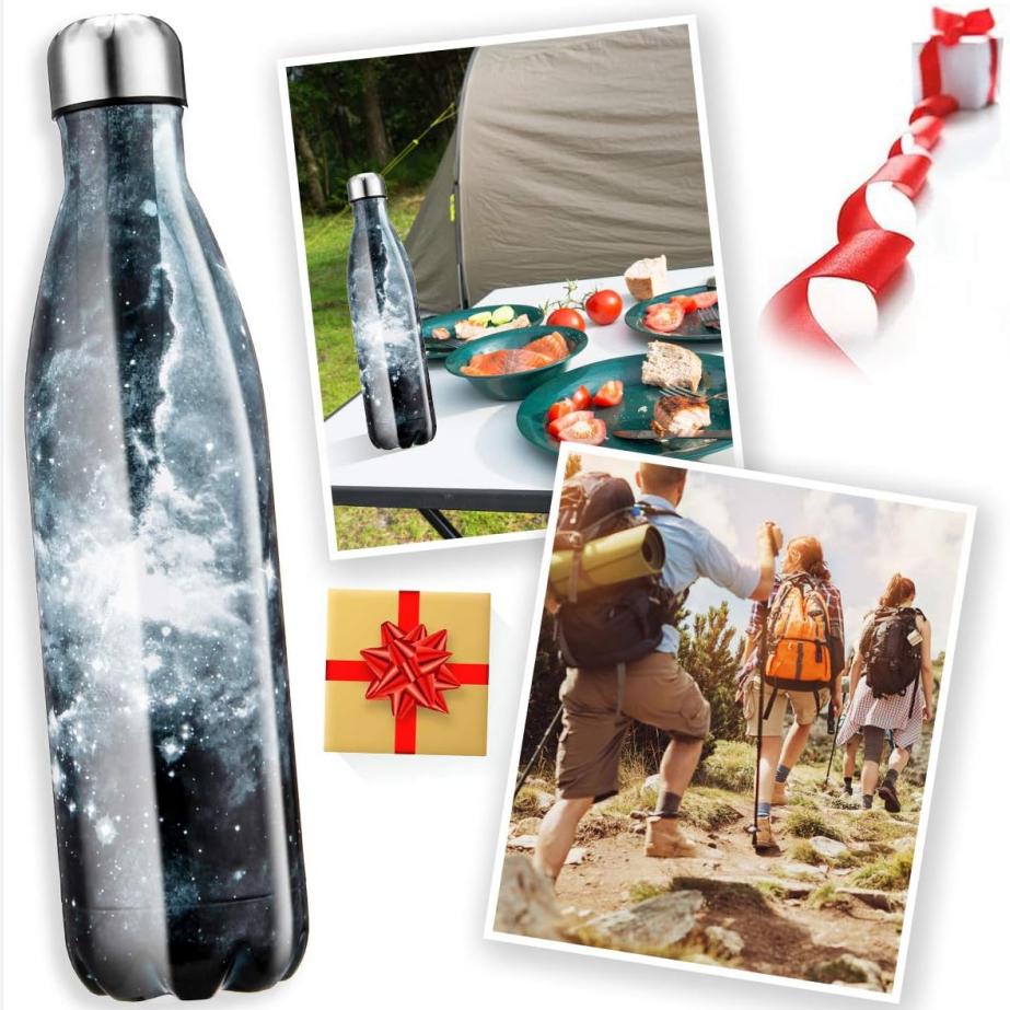 Stainless Steel Water Bottle Vacuum Insulated Water Bottles Reusable Double Walled Drinks Bottle 350ml/500ml/750ml/1000ml