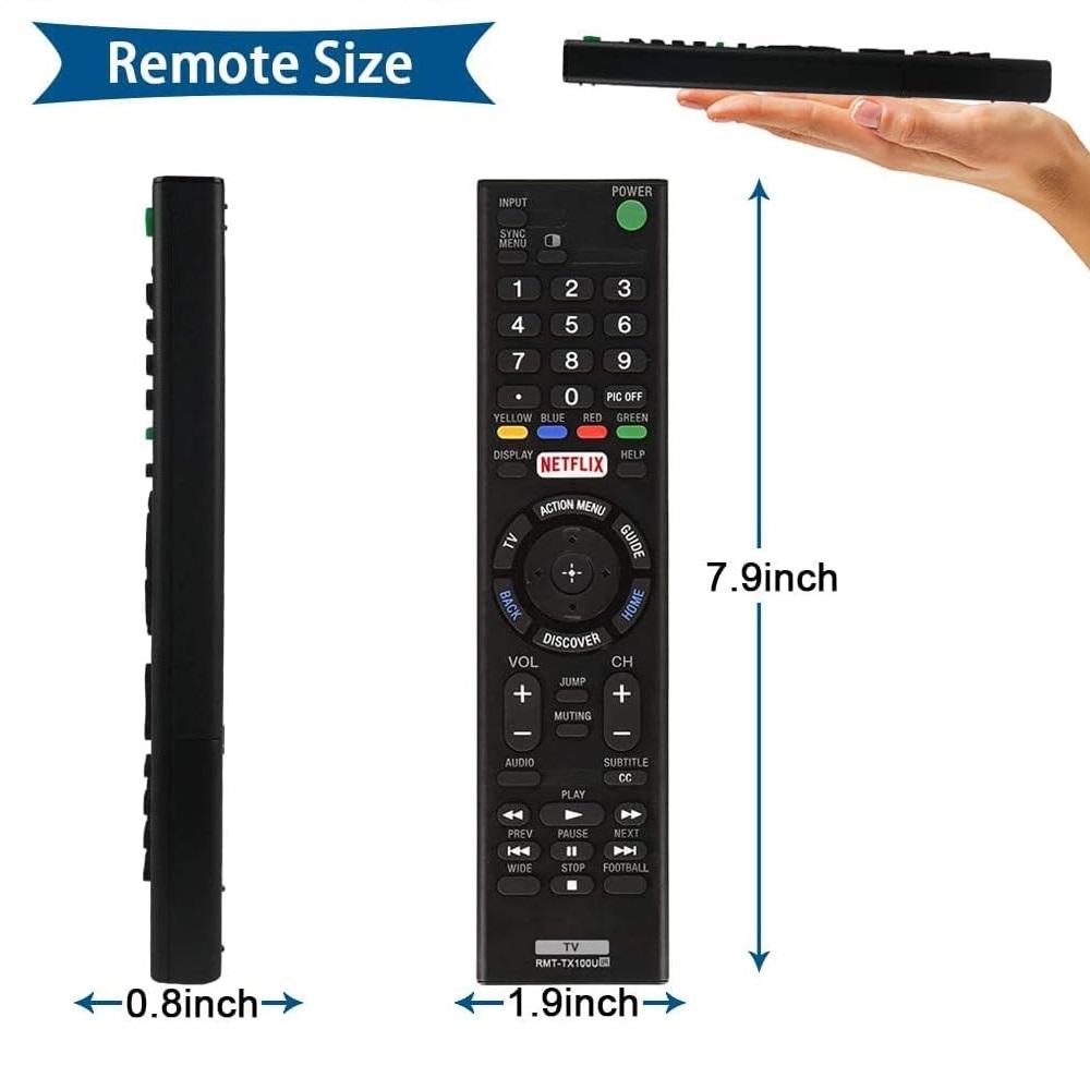 RMT-TX100U Remote Replacement Use for Sony Bravia RMTTX100U TV Remote Control if Applicable XBR75X850C XBR-55X855C KDL-50W800C