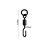 20Pcs Micro Hook Rig Tackle Quick Change Swivel Tackle Spinner Swivels Spinner Rigs for Ronnie Rig