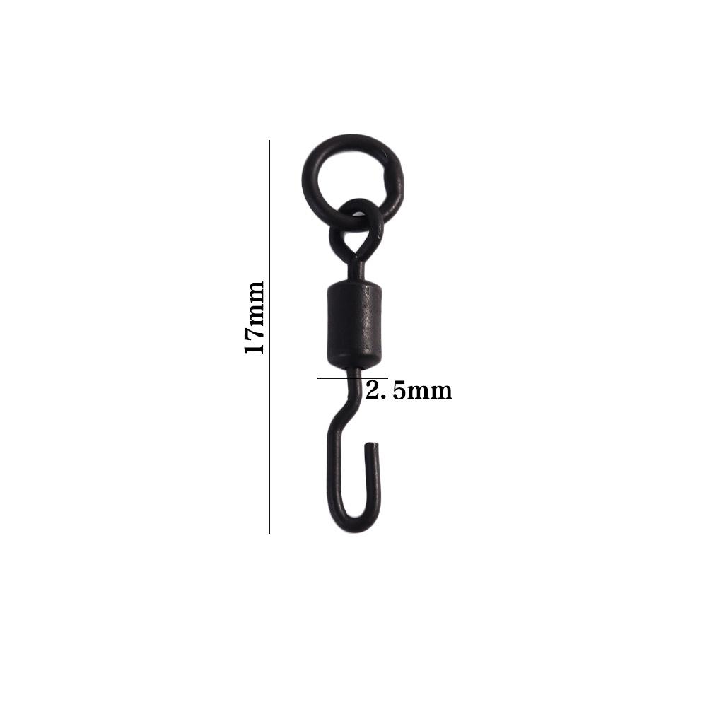 20Pcs Micro Hook Rig Tackle Quick Change Swivel Tackle Spinner Swivels Spinner Rigs for Ronnie Rig