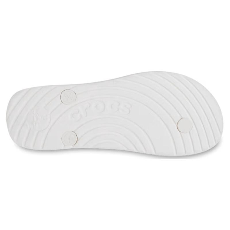 Crocs Open-Toed Slip-On Flip-Flops Unisex White