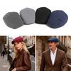 Fashion Soft Beret Hat Casual Retro Painter Hat Adjustable Solid Color Driver Flat Caps Men Women