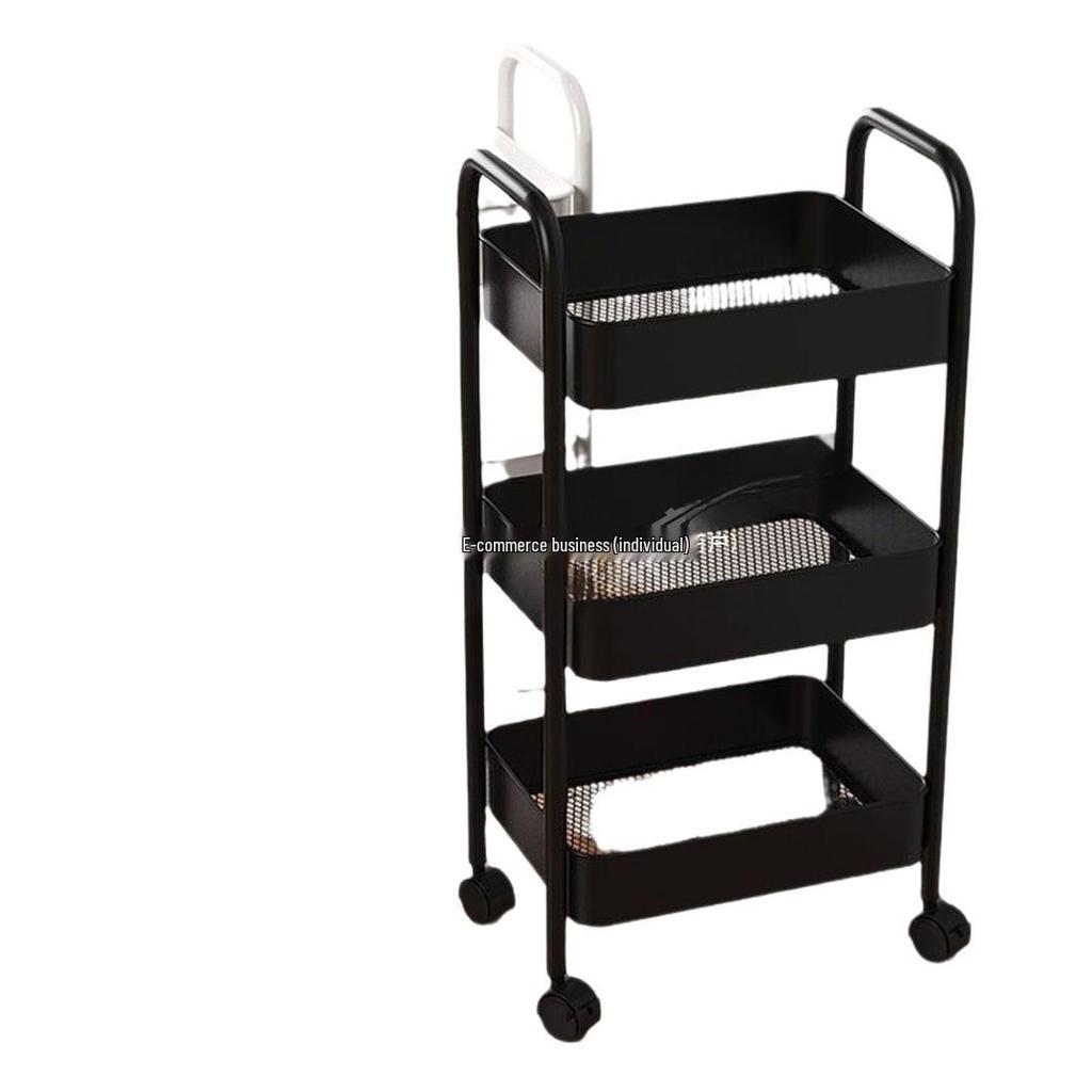 Multi-Layer Kitchen and Bathroom Storage Trolley with Wheels