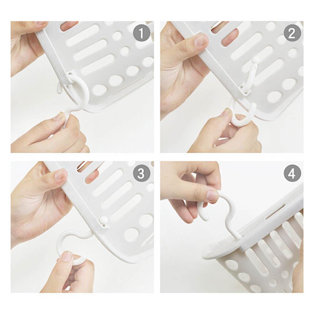 Hanging Shower Basket Multifunctional Bathroom Plastic