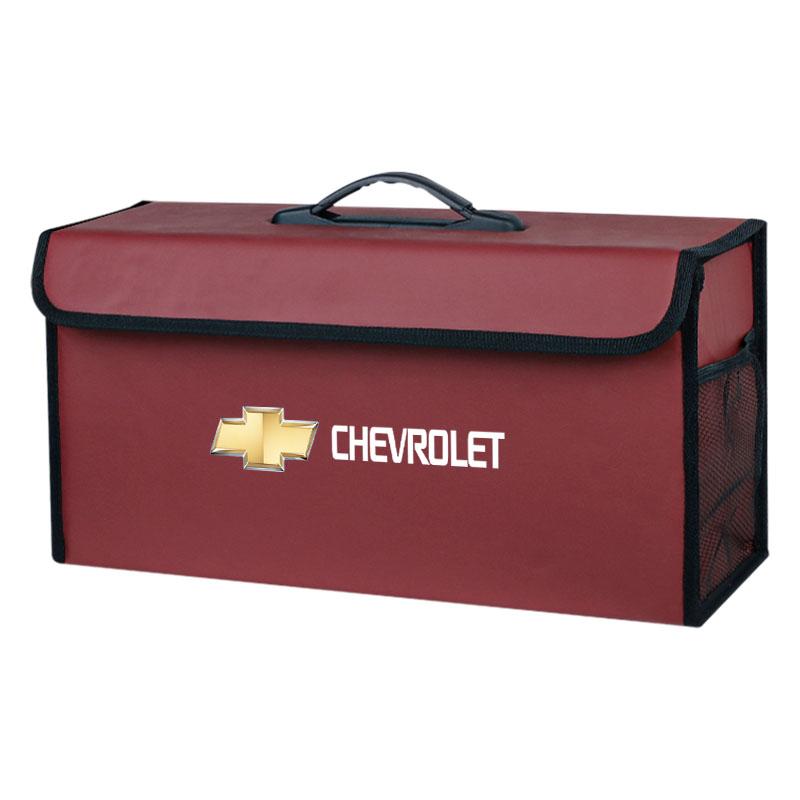 Car Trunk Storage Bag Leather Camping Box Collapsible For Chevrolet Z71 Aveo Impala Lacetti Malibu Sail SS Cruze Sonic Silverado