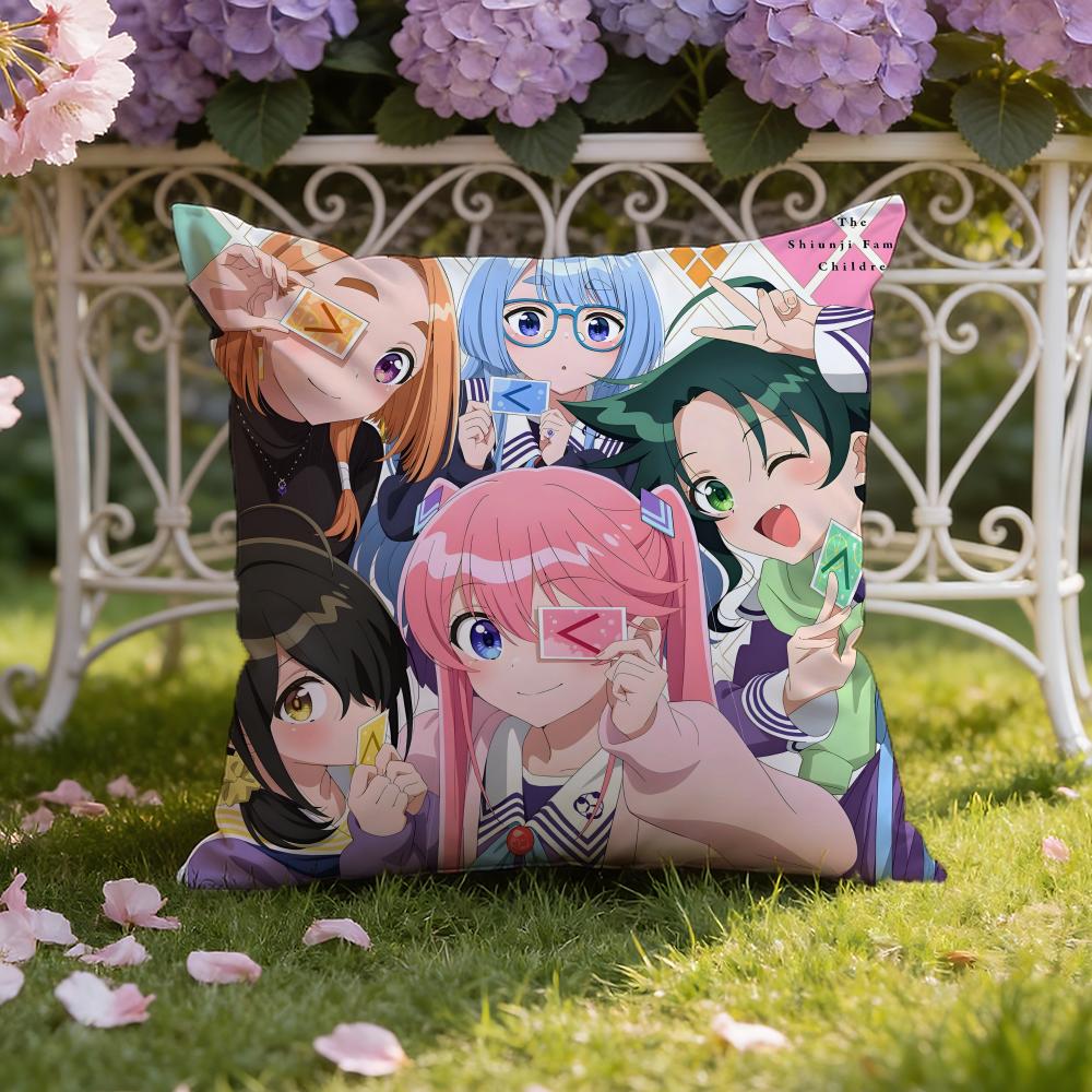 S-Shiunji ke no kodomo tachi Anime Cushion Cover Home & Car Dual-Scene Pillow Cover: Reversible for Premium Comfort