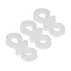 150Pcs S Shaped Hooks Sturdy   Plastic Dual Ends Multipurpose Christmas Light Clips for Party Lights Decoration