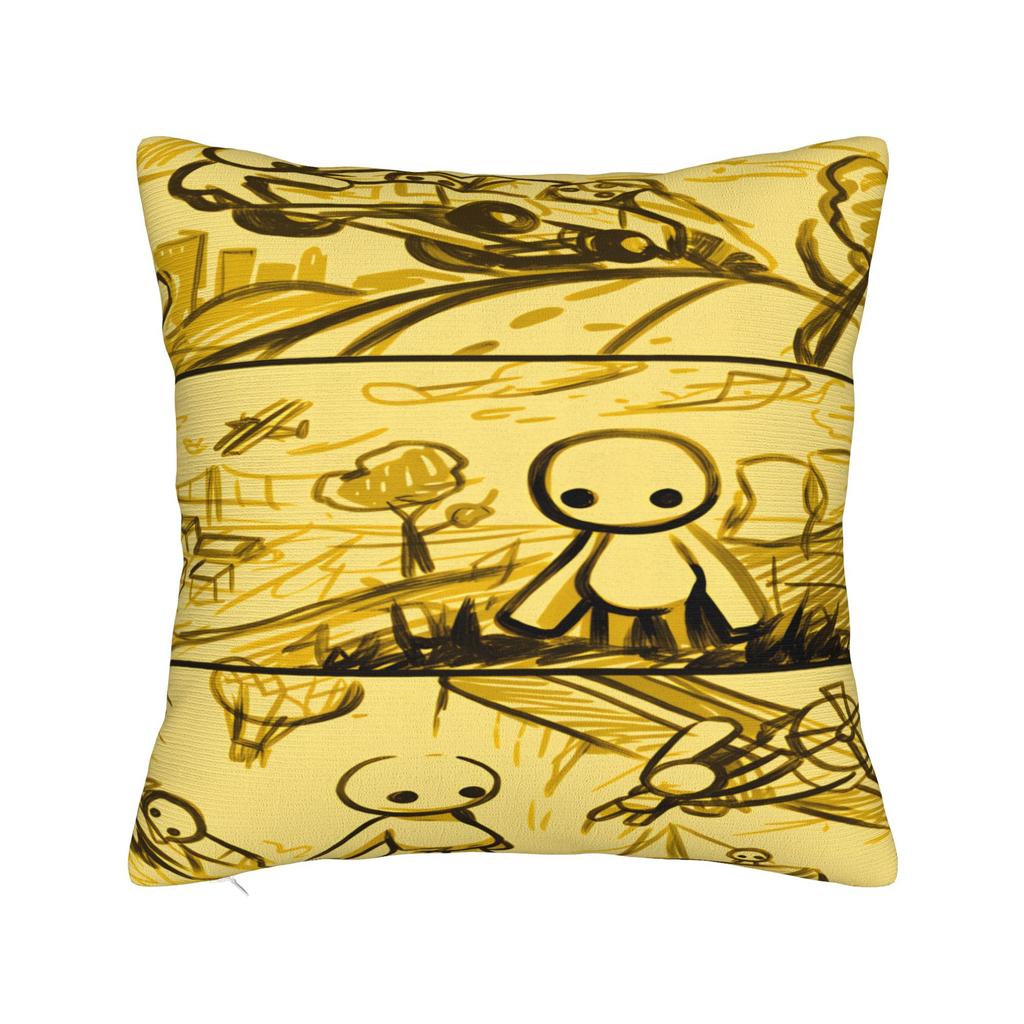 Pillow Cover W-Wobbly L-Life Online Game Vintage Pillow Case For Sofa Couch Bed Living Room Pillowcases