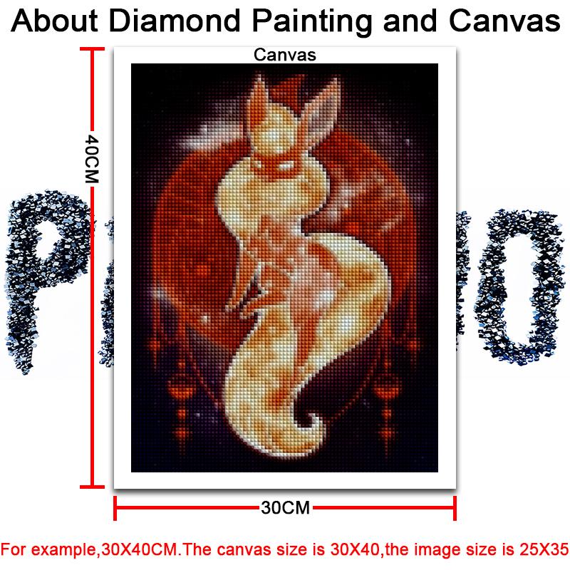 5D DIY Diamond Painting kits Pikachu Charizard Digimon Anime Full Square&Round Diamond mosaic embroidery Cross stitch Art