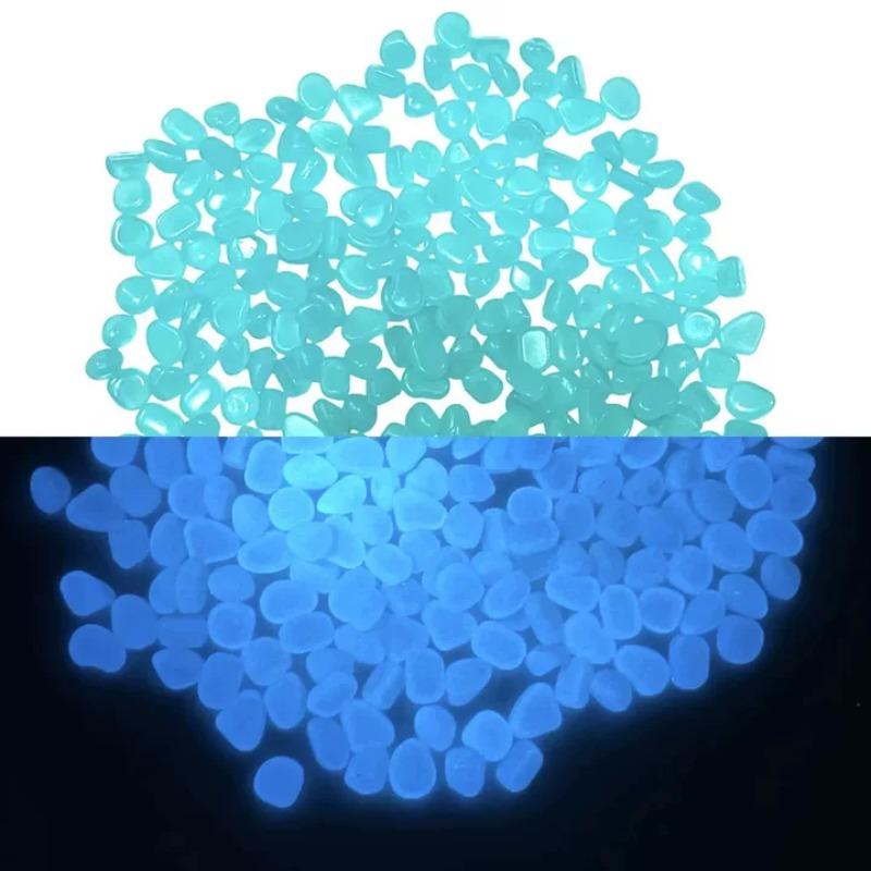 Glow in The Dark Rocks Outdoor Luminous Glowing Pebbles Stones Rocks for Indoor Outdoor Decorations Garden Lawn Yard