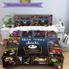 3pcs Jack Skellington Quilt Set, Soft and Comfortable Bedroom, Guest Room and Dorm Decor Bedding Set 1 Quilt Cover + 2 Pillowcases.F052