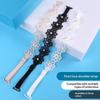 Lace Pearl Bra Straps With Adjustable Length Soft Texture Perfect For Off Shoulder Dresses Daily Casual Wear