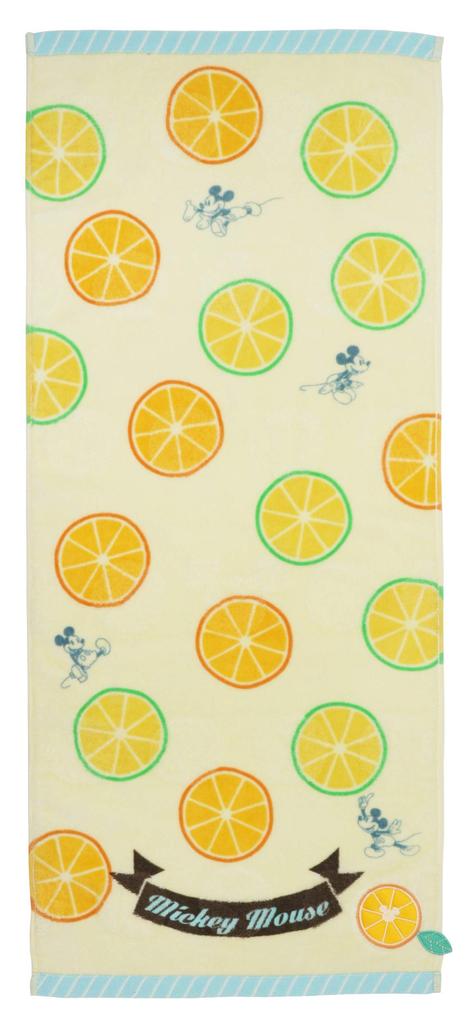 Marushin Disney Mickey Mouse Face 34 X Cute Product 2005094200 Towel, 80cm, Fruitful, 100% Cotton, Number