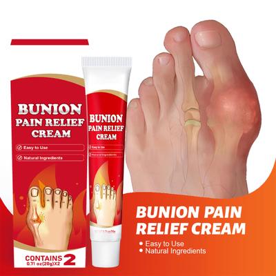 Hallux Valgus Pain Relief Cream Toe Joint Valgus Correction Cream Hallux Knee Lumbar Arthritis Plaster 20g*2