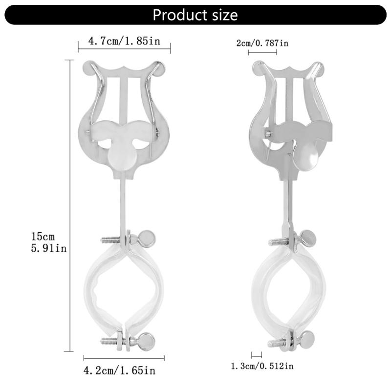Clarinet Lyre Holder Music Clip Sheet Music Stand Suitable for Marchings Band Performances and Sheet Music Stability