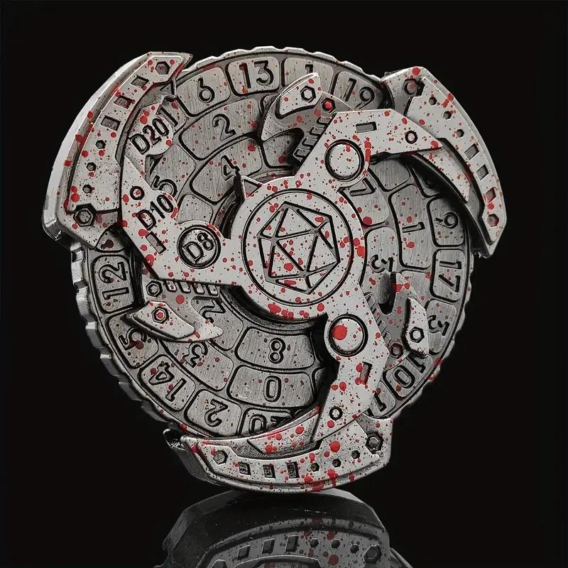 Rpg Würfel Metall Kreisel Dunkle Zukunft Rpg Würfel 6in1 K4 K6 K8 K10 K12 K20