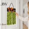Non-woven Fabric Holiday Wall Decoration Halloween Rag Flag Banner, Pumpkin Maple Leaf Flower Ribbon Hanging Lightweight Hemp Rope Door Sign