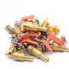 Copper/Gas Ball Valve with Hose Barb: 1/2", 3/8", 1/4" Plug, 8/10/12mm Drain Valve/Gas Nozzle.