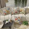 Bunte Blumen 3D-Druck Nordische Heimdeko Kissenbezug Schlafzimmer Wohnzimmer Sofa Dekoration Polyester Kissenbezug mit Reißverschluss