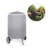 Practical Round BBQ Grills Cover Ultraviolets Resistant Tearproof With Portable Handle And Bottom Foot Sleeves
