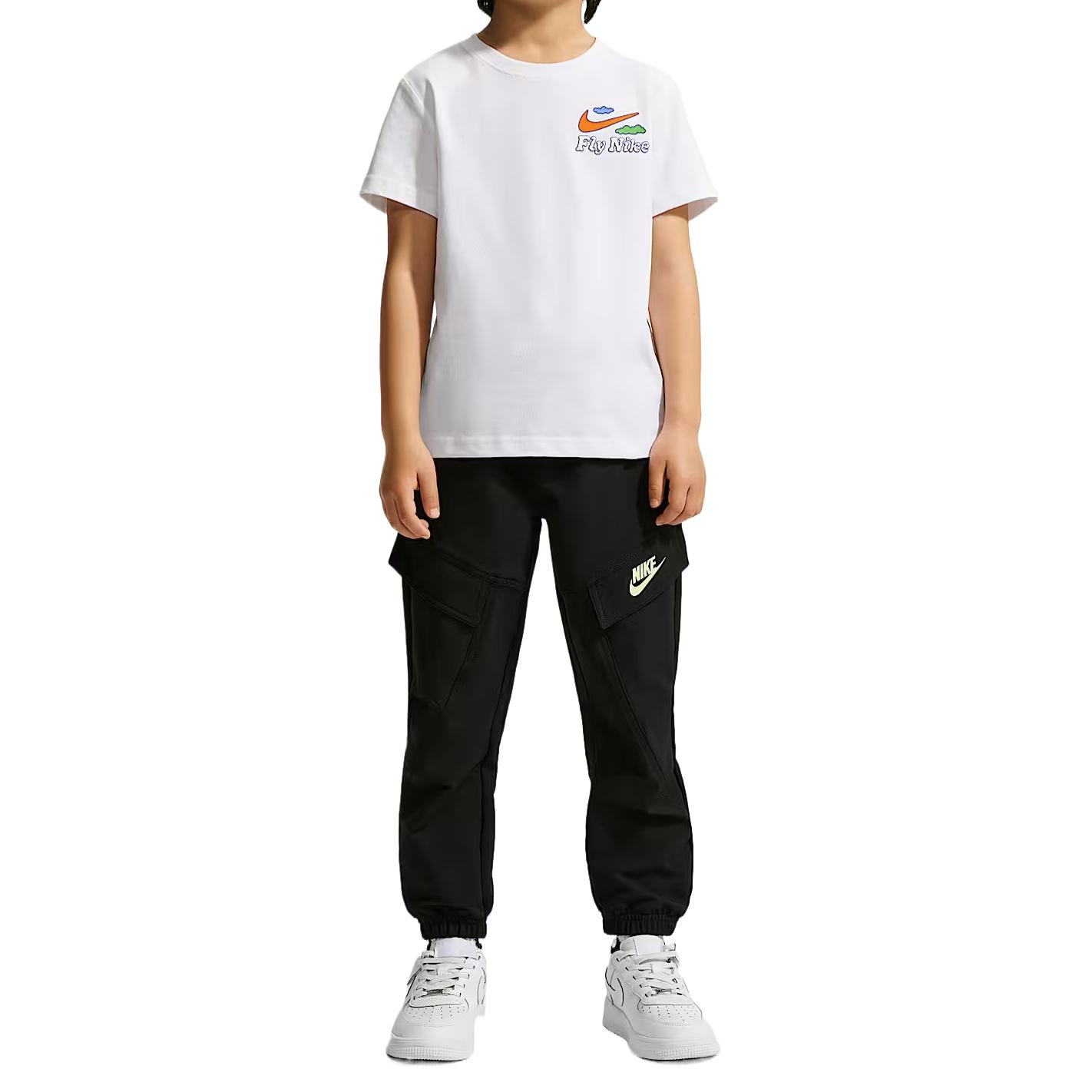 

Nike Kids T Shirts Crew Neck Moderate Stretch IW1489-100 4