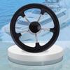 11in 5 Spoke Boat Destroyer Steering Wheel with Black Foam Stainless Steel Steering Wheel Without Knob for Marine Yacht