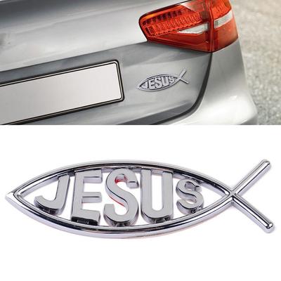 Sticker Jesus Fish Auto Sticker Car Sticker Car 3D Metal Sticker SPORT Emblem Badge Decal