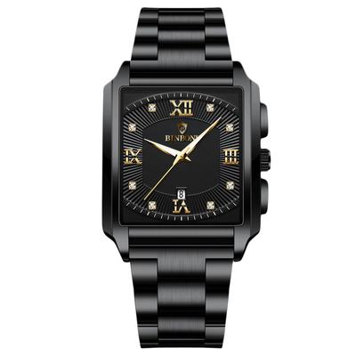 Men's Quartz Watch, Luminous, Date Display, Waterproof, Lightweight, Business Casual, Black.