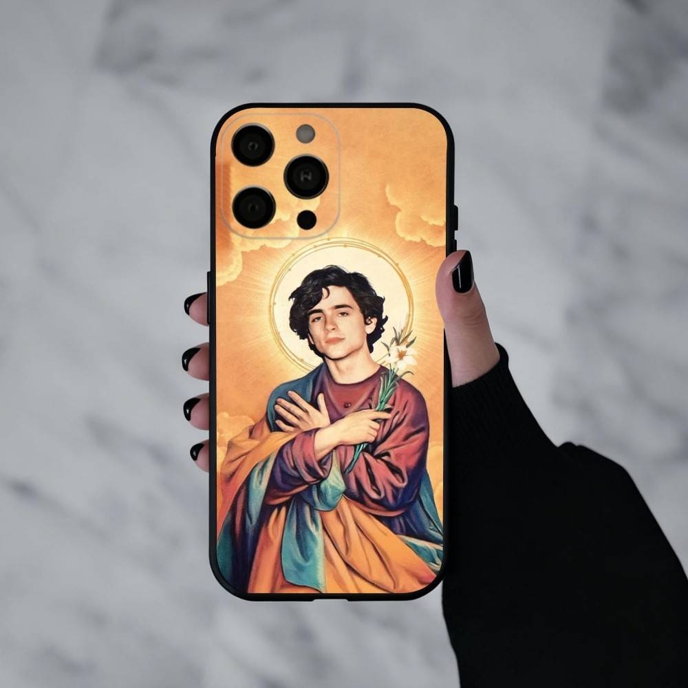 Young Hero T-Timothee C-Chalamet Phone Case For iPhone 17pro,16,15,14,13,12,11 Plus,Pro Max,XS,Soft Silicone Black Cover