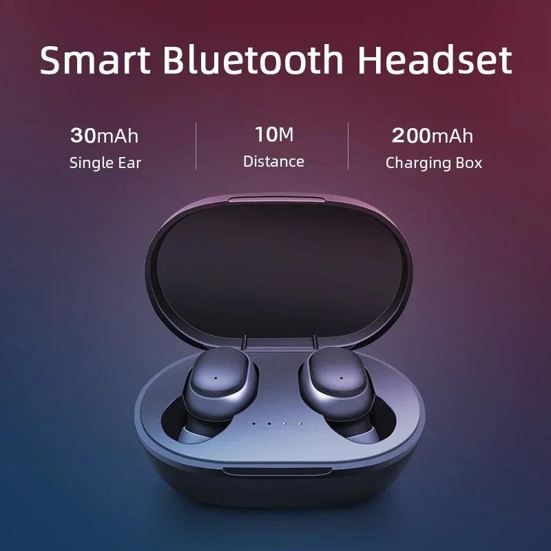TWS A6S Wireless Headphones Fone Bluetooth Earphones Mini Earbuds With Mic Charging Box Sports Gaming Headset For Xiaomi iPhones