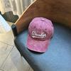 1pc Washed “Brooklyn” Embroidery Baseball Caps for Women,Breathable Korean Retro Style Unisex Trendy Summer Hats Sun Protection