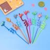 Drinking Decor Temporaty Straw Straws-Plastic Dinosaur Reusable Straws Dino Theme Cartoon Pattern