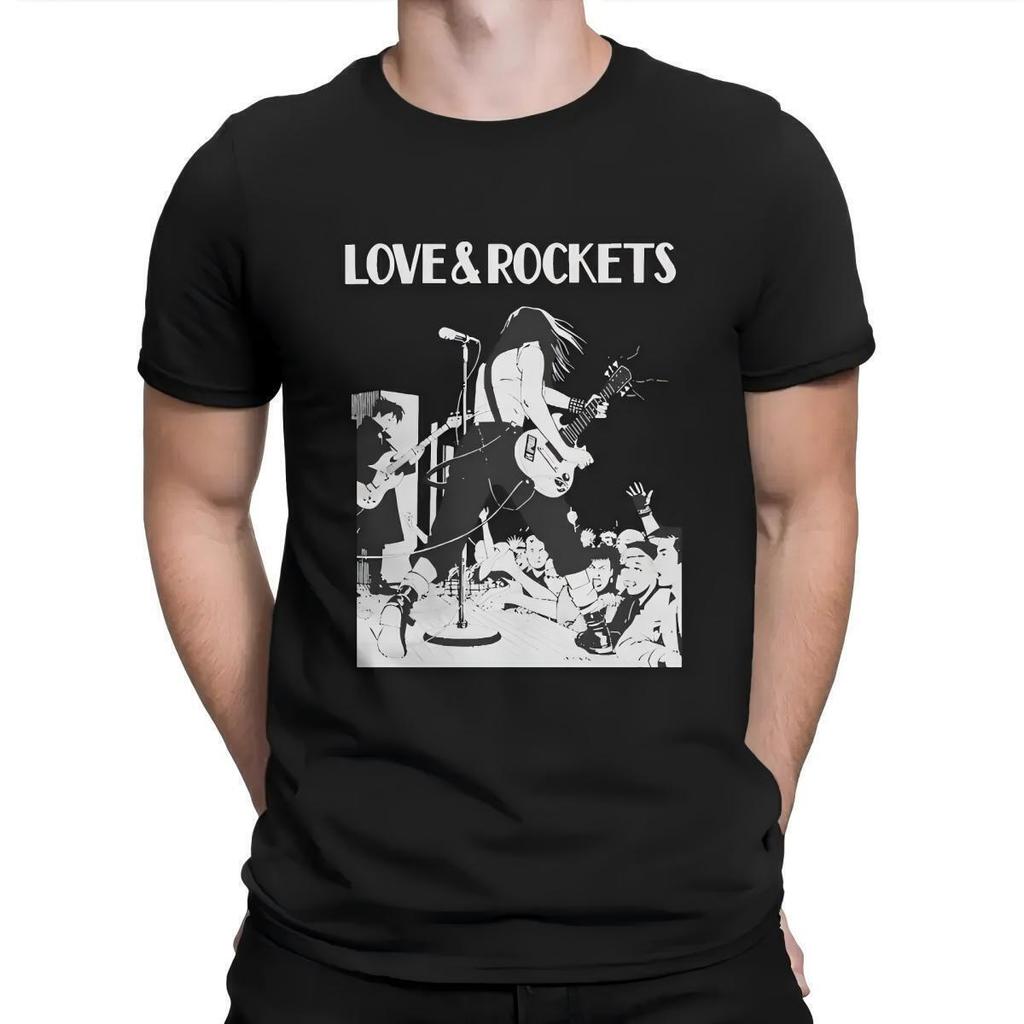 Love & Rockets Live Concert Comic Art T-Shirt