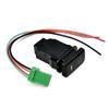 1 Set Car Fog Light Switch Button Amber LED Lightbar Dual Push On Off With Connection Line Replacement Parts For Truck SUV